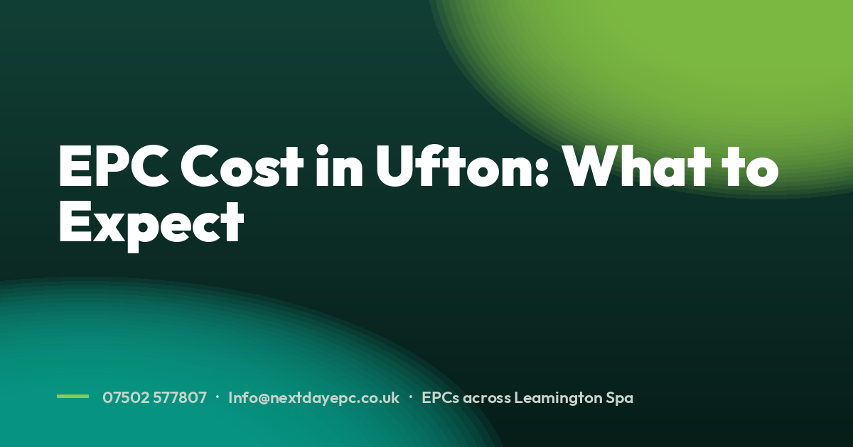 EPC Cost in Ufton: What to Expect