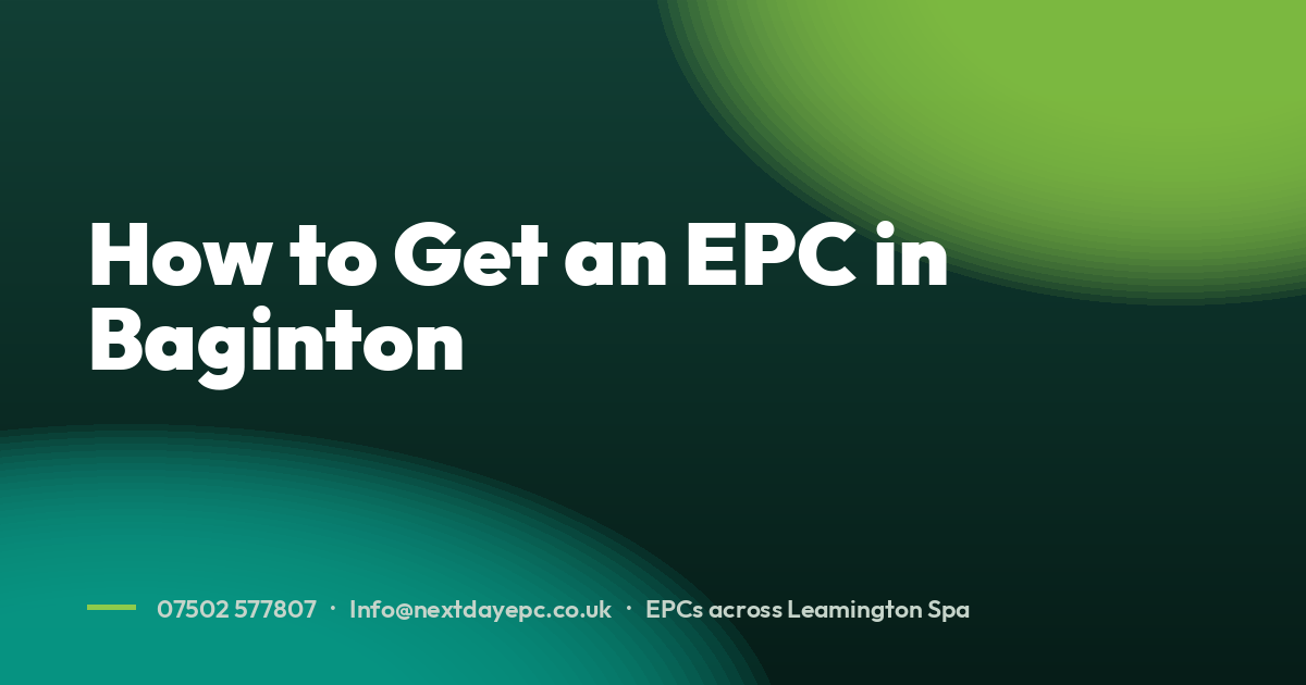 How to Get an EPC in Baginton