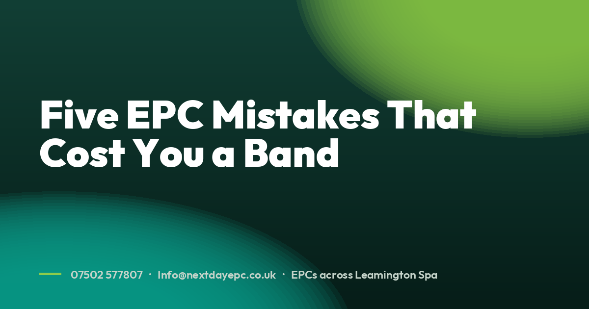 Five EPC Mistakes That Cost You a Band